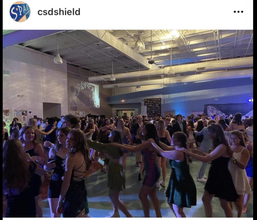 You never know when CSD students might break into a long conga line, Homecoming style!
