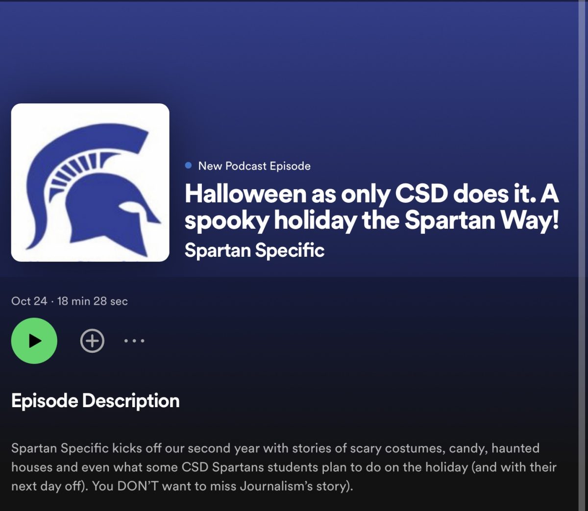They always popular “Spartan Specific”Halloween episode kicks off our second year. Listen and learn all things about the spookiest, scariest holiday on the calendar. 
