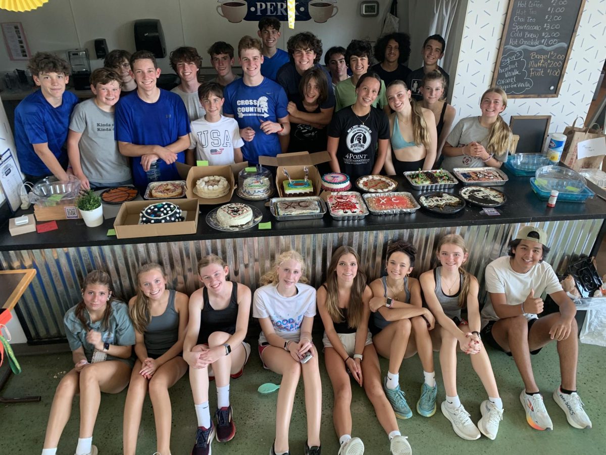 CSD’s varsity cross-country runners double as bakers for a day at practice while decorating the cakes they donated to the 2024 Davidson College Freshman Cake Race.
