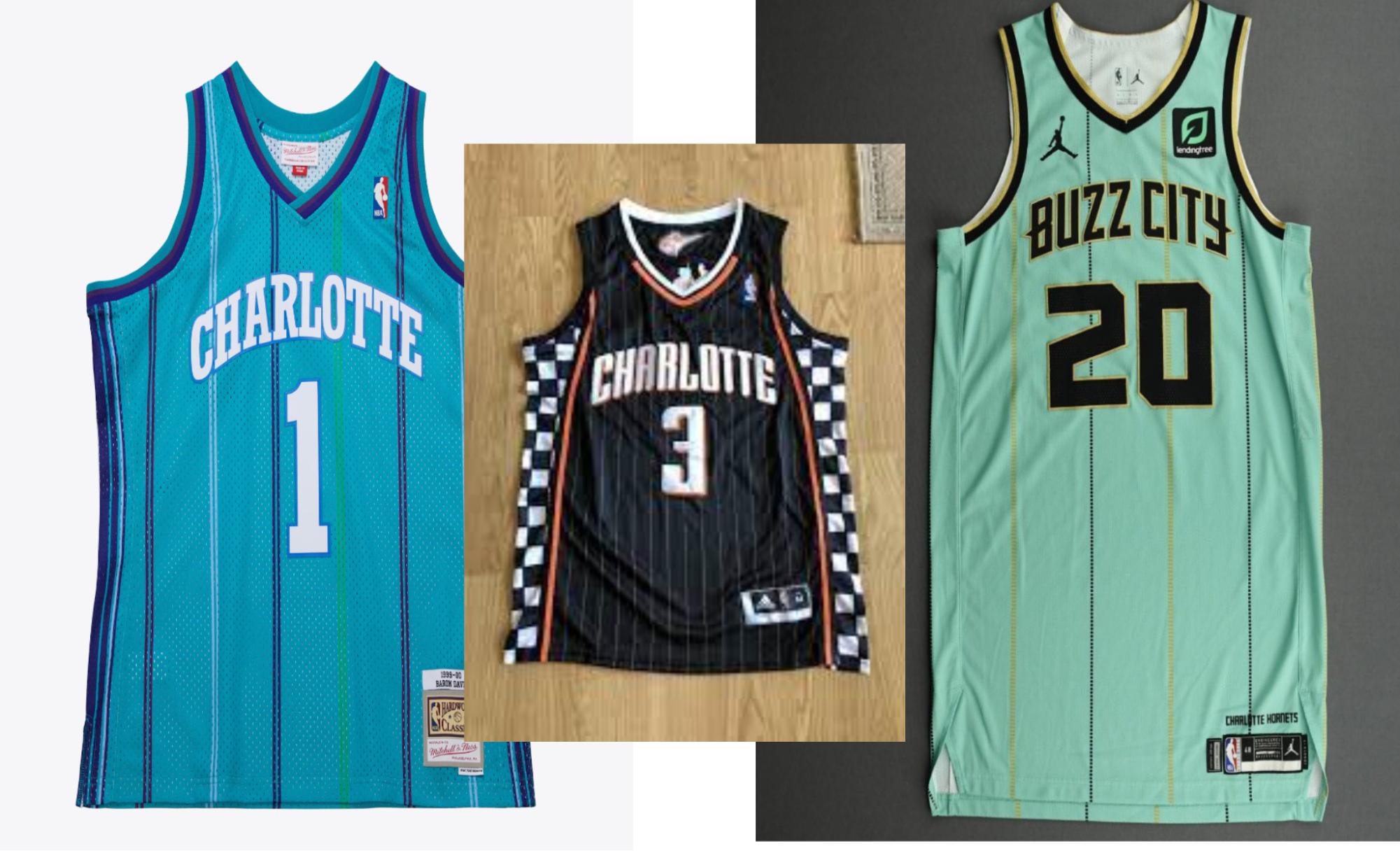 From the original Hornets  teal and pinstripe through the Bobcats black and orange with a racing checkerboard to the more current “Buzz City” look, changing jerseys mean changes in attitude, too.