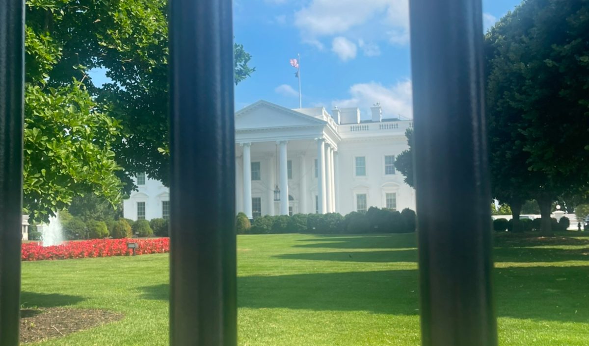 A closeup of the White House taken near Lafayette Square during the summer of 2024. On January 12, 2025, President Donald Trump returned here for his second non-consecutive term. He is the second President to serve such a term after President Grover Cleveland.
