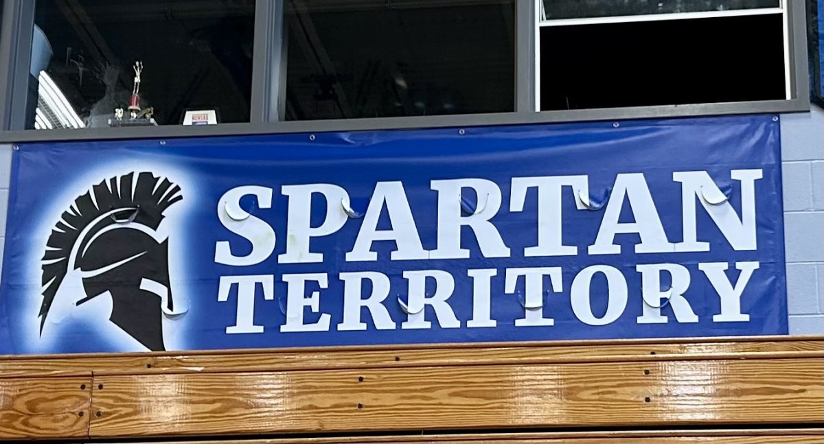 The “Spartan Territory” banner back above the student section in Griffin Gym  means it’s time for winter sports. 132 student athletes will participate across a handful of sports this season.