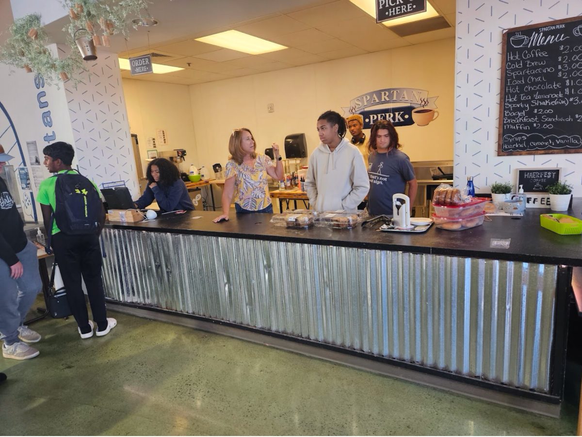Spartan Perk re-opens right before 8th block when students love to buy afternoon snacks like muffins and other sweet treats like Sparty Shakes. 
