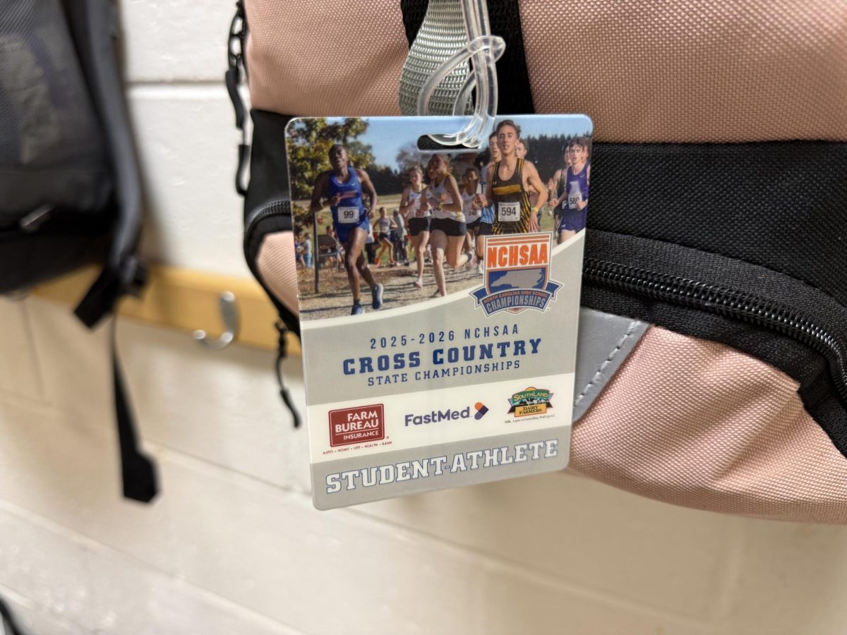 The athlete bag tag, which was a ticket to the state championship, now serves as a memory of a great season for CSD’s cross-country Lady Spartans.
