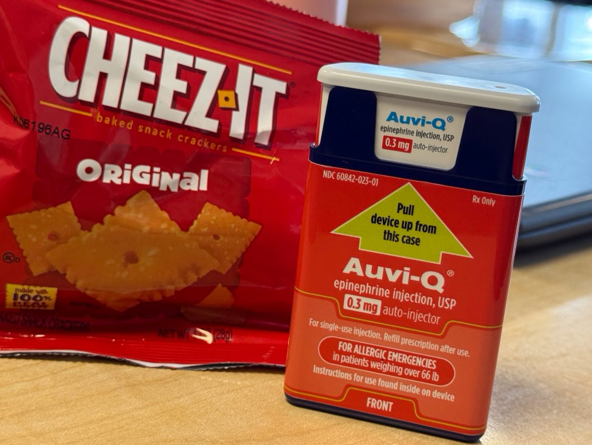 An Auvi-Q is a type of epinephrine autoinjector that is needed during an emergency allergic reaction. Doctors recommend that people with anaphylaxis (to food or other allergens) carry two epinephrine injectors with them at all times. This is among the many responsibilities people with allergies learn to manage, but allergy management doesn’t look the same for everyone. For example, Cheez-Its contain milk, but baked in. Some people with dairy or egg allergies can have baked goods containing dairy. This is because of the chemical reaction that changes the composition of the allergen. However, this is not an option for some people with more severe allergies.
